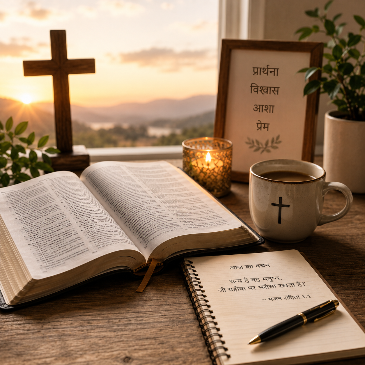 🙏 दैनिक भक्ति प्रतिदिन परमेश्वर के वचन और प्रार्थना के साथ अपनी आत्मिक यात्रा को नया बल दें और मसीह के साथ अपने संबंध को गहरा करें।