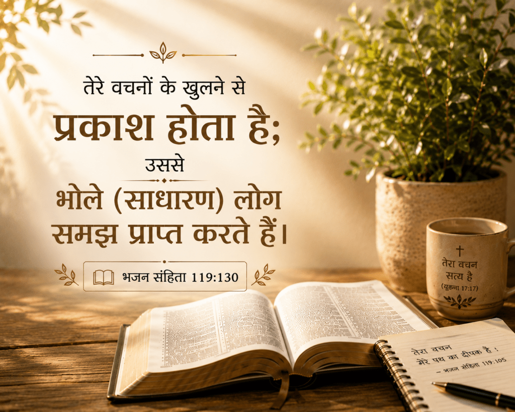 Storehouse of Wisdom Psalm 119:130 बुद्धि का भंडार