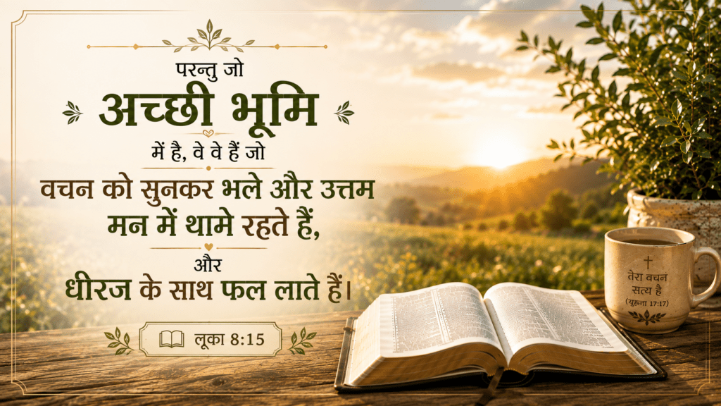Day 20 बीज और भूमि लूका 8:15 Luke 8:15 The Seed and the Soil