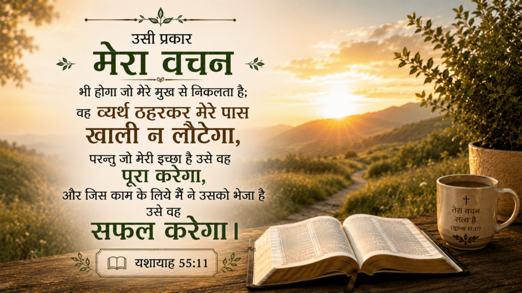 Day 24 उद्देश्य पूरा करना यशायाह 55:11 Isaiah 55:11 Accomplishing the Purpose