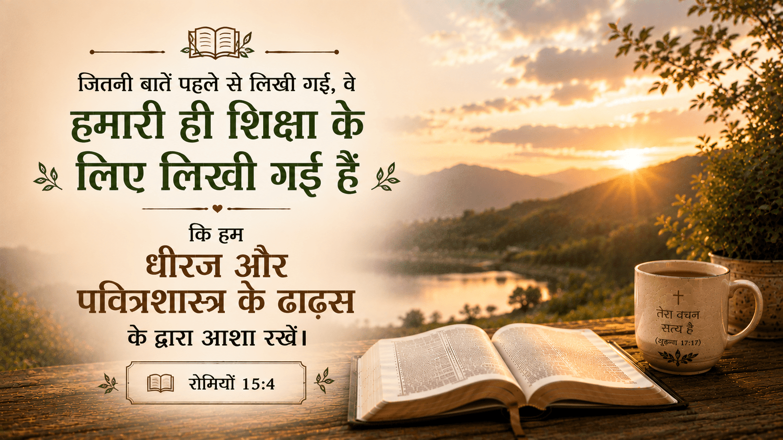 Day 27भविष्य की आशा रोमियों 15:4 Hope for the Future Romans 15:4