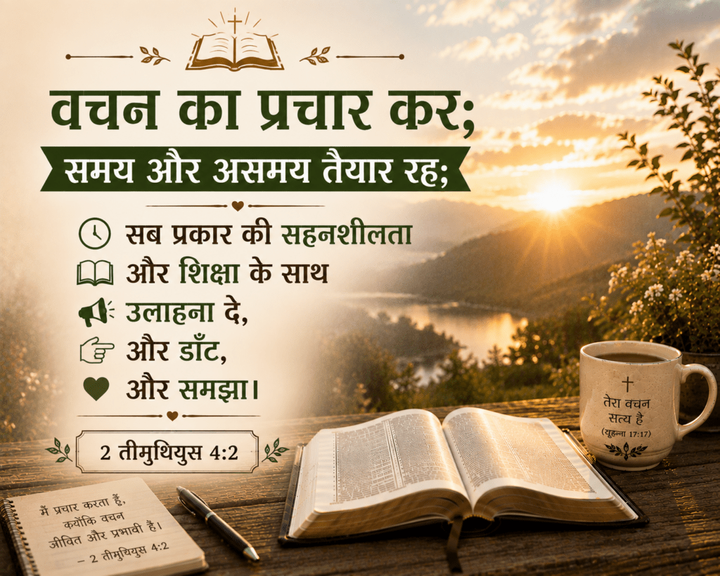 Day 30 Witness and Mission 2 Timothy 4:2 2 तीमुथियुस 4:2 गवाही और मिशन