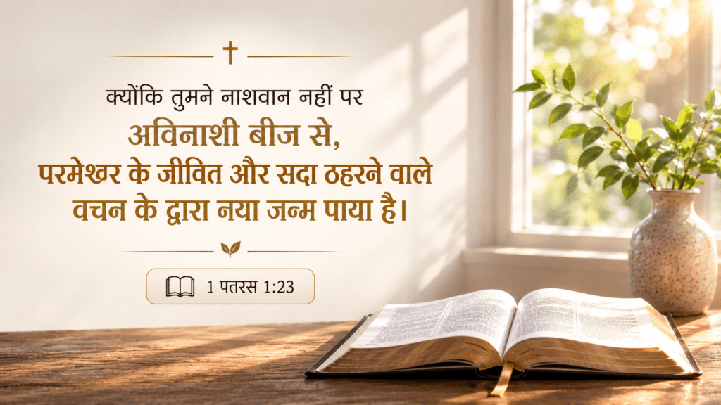 Born Again1 Peter 1:23नया जन्म