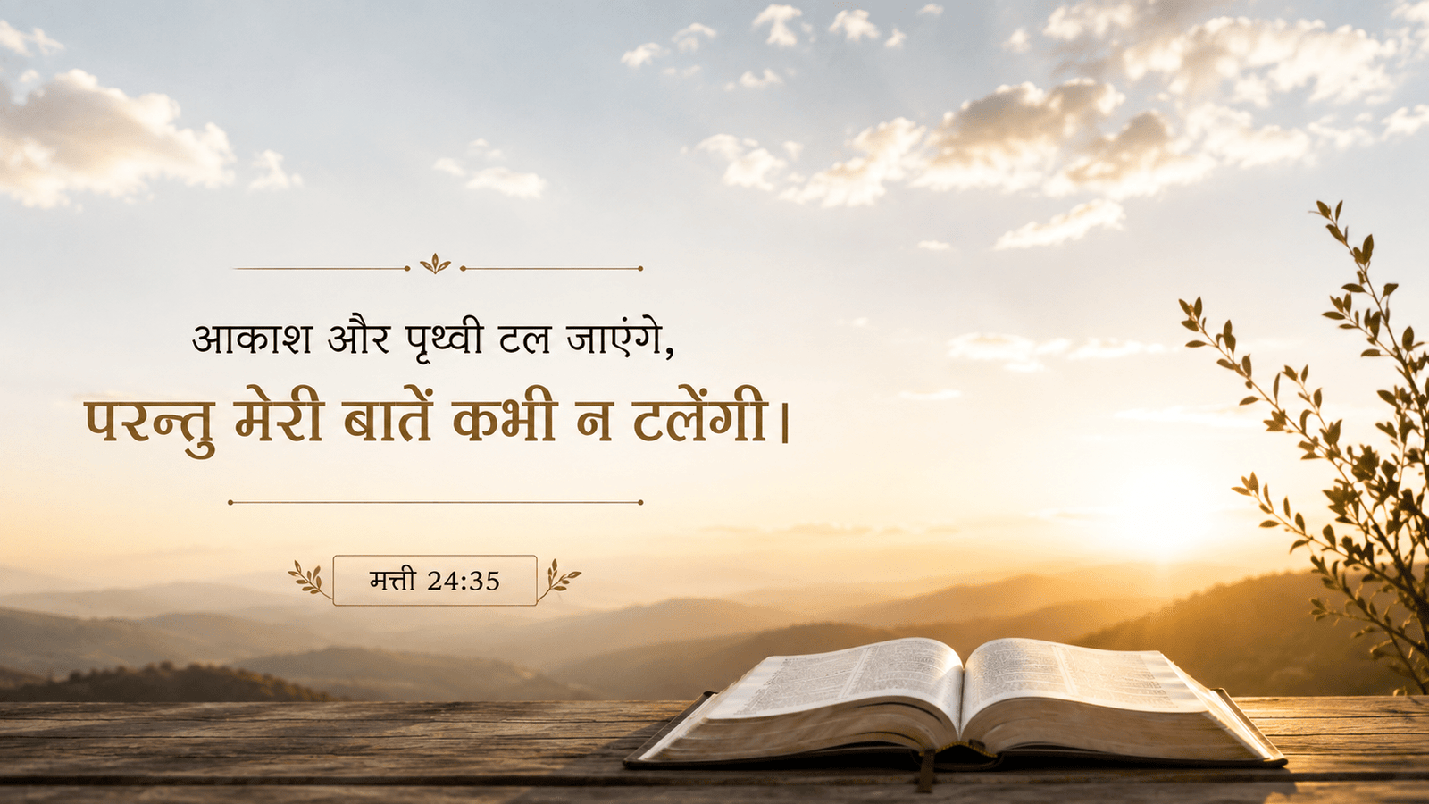 Devotion of Matthew 4:4 मत्ती 4:4 अनंत और अटल वचन