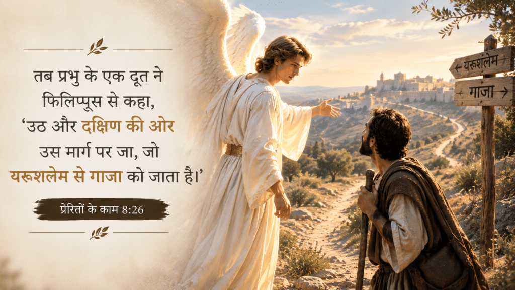दिव्य मार्गदर्शन, Divine Guidance in Hindi, प्रेरितों के काम 8:26, Doot ka Margdarshan, Philip and Ethiopian Eunuch, दिन 11 देवोशनल हिन्दी
