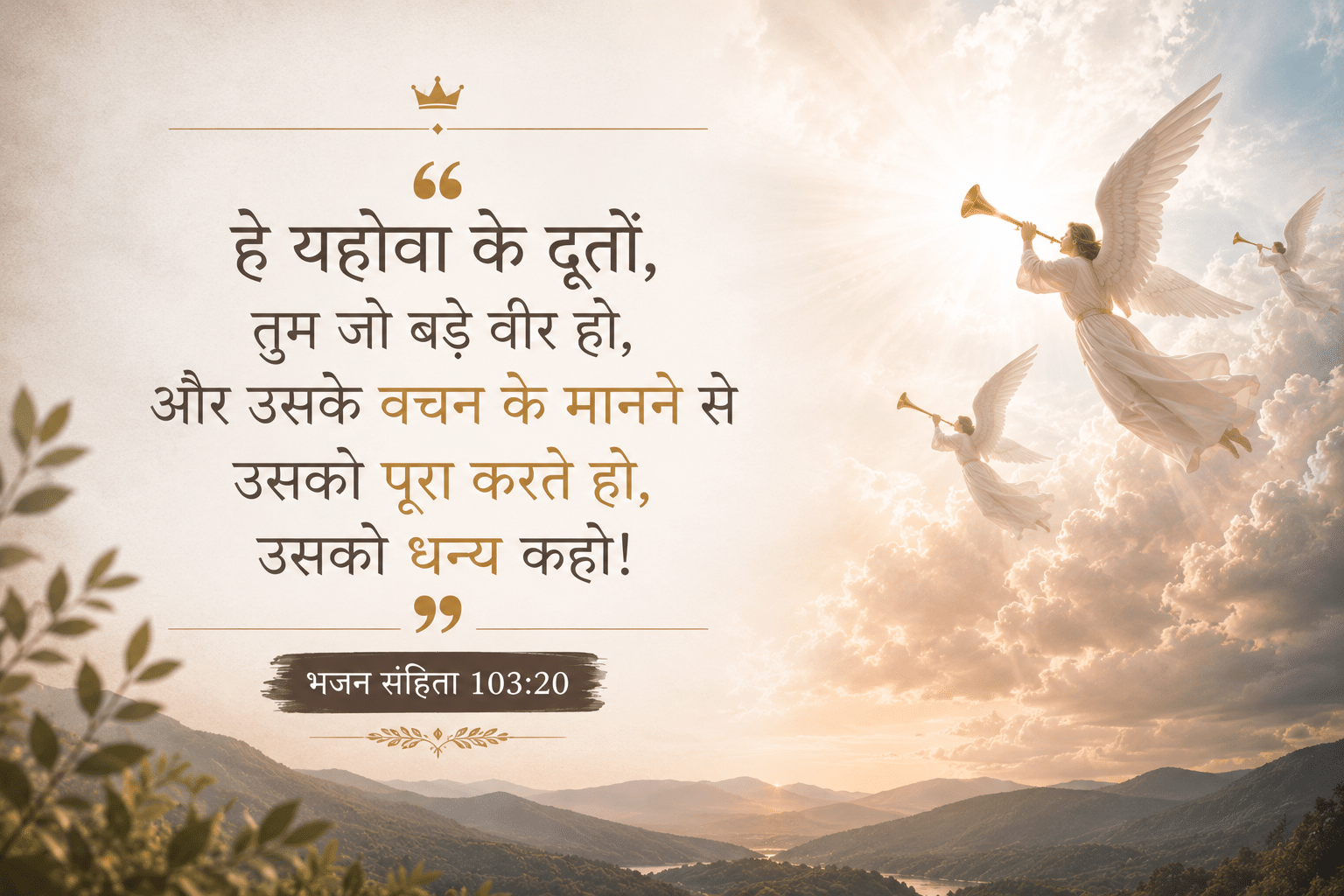 दिन 2: स्वर्गदूतों की सृष्टि और सामर्थ्य (भजन संहिता 103:20) | Daily Devotional Hindi