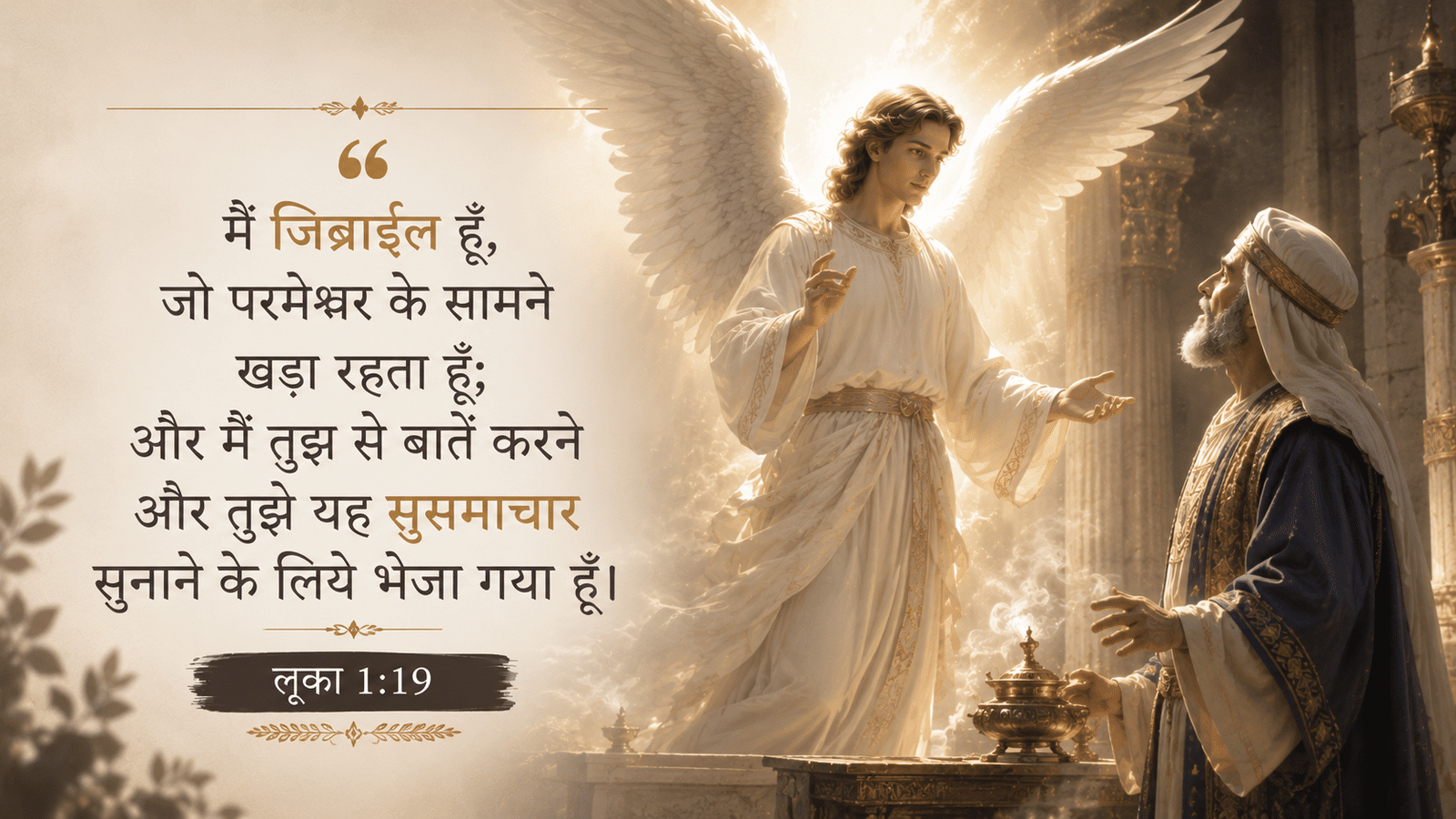 संदेशवाहक जिब्राईल, Archangel Gabriel in Hindi, लूका 1:26, स्वर्गदूत जिब्राईल, Doot Gabriel, दिन 6 देवोशनल हिन्दी